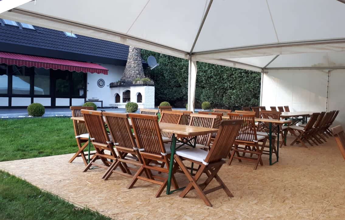 Partyzelt mieten für private Gartenparty